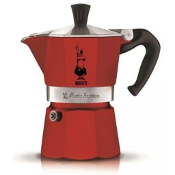 BIALETTI 4942 Moka Express 3 persoane roșu gagâlţ creator