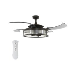 FANAWAY 212927 - Ventilator de tavan LED CLASSIC 3xE27/4W/230V negru + telecomandă