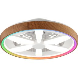 Ventilator LED RGBW dimabil de tavan GAIANO LED/24W/230V + telecomandă