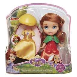 Disney sofia intai - papusa sofia cu colectie de haine, 15 cm