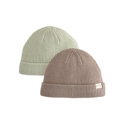 Next Căciulă maro mokka / verde pastel