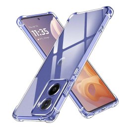 Husa Motorola Moto E15 / G05 Techsuit Shockproof Clear Silicone, transparenta