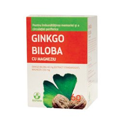 Ginkgo biloba cu Magneziu 60 tablete