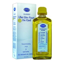 Ulei din ficat de cod cu aroma de lamaie x240ml