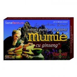 Extract Purificat de Rasina Mumie cu Ginseng x 30 tb