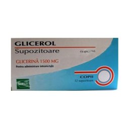 Glicerol supozitoare copii 1500mg 12buc