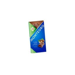 Ciocolata Lapte& alune fara zahar Monteoro 90 gr