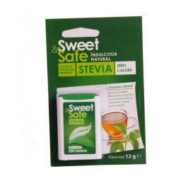 Indulcitor Natural Stevie Tablete 200cpr Sweet&Safe
