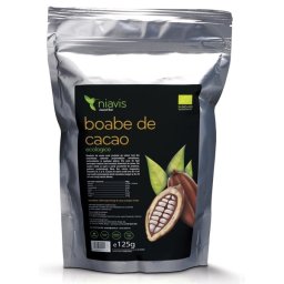 Boabe cacao intregi organice (BIO) 125g