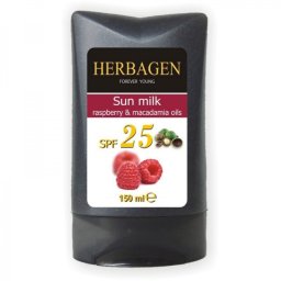 Lapte plaja cu ulei zmeura si macadamia SPF25 150ml