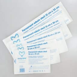 Pansament adeziv steril 6cm x 8cm x100 buc