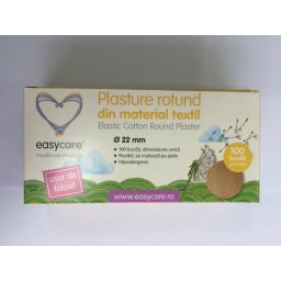 Plasturi rotunzi material textil 22mm 100buc/cut