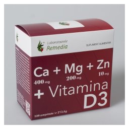 Ca+Mg+Zn+Vitamina D3 120cpr