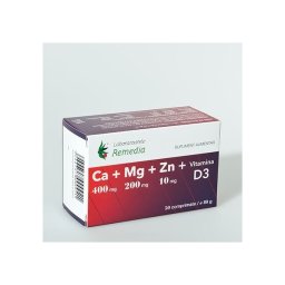 Ca+Mg+Zn+Vitamina D3 50cpr