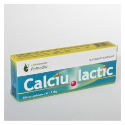 Calciu Lactic 500mg 20cpr
