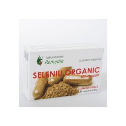 Seleniu organic 200mcg 30cps