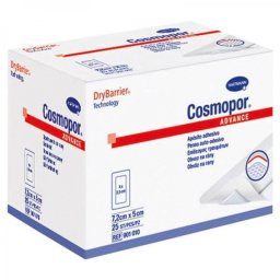 Plasturi Cosmopor Advance; 7.2 x 5 cm, 25 bucăți