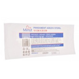 Pansament adeziv steril Pore, Minut, 10cm x 25cm