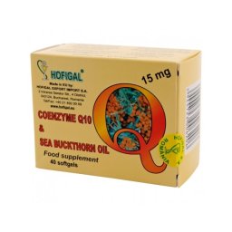 COENZIMA Q10 în Ulei de CATINA 15mg (capsule moi)