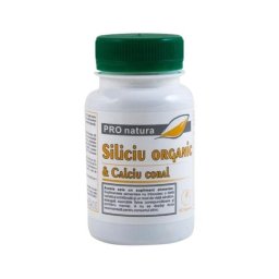 Siliciu Organic si Calciu Coral Medica, 60 capsule