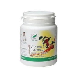 Vitamina C 1000mg cu Macese si Acerola cu Gust de Portocale 60cps