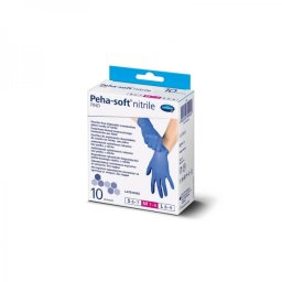 Peha Soft Nitrile Fino Manusi Nepudrate Albastre L X 10 buc