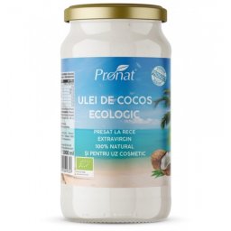 ULEI DE COCOS EXTRAVIRGIN ECOLOGIC 1000ML PRONAT