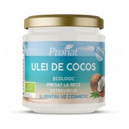 ULEI DE COCOS EXTRAVIRGIN ECOLOGIC 200ML PRONAT