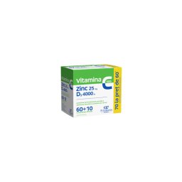 VITAMINA C + ZINC + D3 4000 UI 30 CPR .