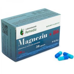 MAGNEZIU +B6 50MG 50CPS