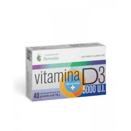 VITAMINA D3 5000UI 40CPS GELATINOASE MOI