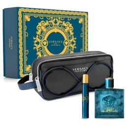 Versace Eros Set cadou pentru bărbați EDT 100 ml + EDT 10 ml + geantă de toaletă