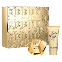 Paco Rabanne Lady Million Set cadou pentru femei EDP 80 ml + 100 ml loțiune de corp + EDP 5 ml