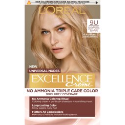 L'Oreal Paris Excellence Universal Nudes Vopsea de păr 9U Universal Very Light Blonde