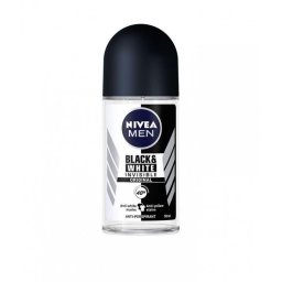 NIVEA MEN Deo Roll-on Invizibil pe alb și negru 50 ml