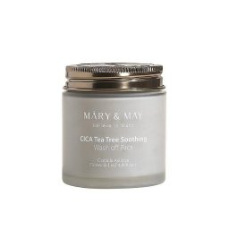 Mary and May CICA Tea Tree Soothing Wash off Pack Mască facială liniștitoare cu argilă cu centella asiatică 125 g