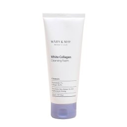 Mary and May White Collagen Cleansing Foam spumă de curățare facială cu colagen marin 150 ml