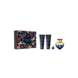 Versace Dylan Blue Set cadou pentru femei EDP 100 ml + 100 ml gel de duș + 100 ml loțiune de corp + geantă de toaletă