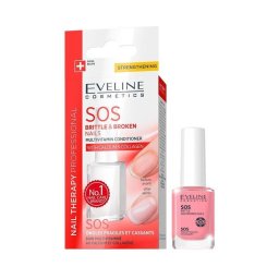Eveline Cosmetics Tratament pentru unghii casante si fragile SOS Nail Therapy 12 ml