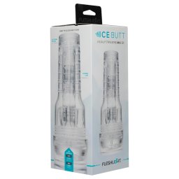 Fleshlight Ice Butt - masturbator în formă de fund artificial (transparent)