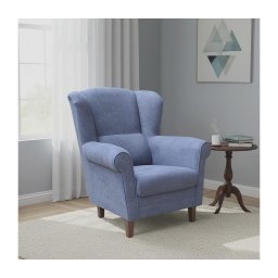 Fotoliu GALA cu aripi, albastru