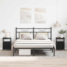 Noptiere 2 buc. stejar negru 34x35,5x50 cm lemn stratificat GartenMobel Dekor