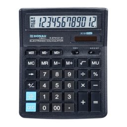 Calculator de birou Calculator de birou, 12 digits, 193 x 143 x 38 mm, Donau Tech DT4121 - negru