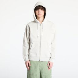 Hanorac Nike Solo Swoosh Men's Full-Zip Hoodie Light Bone/ White