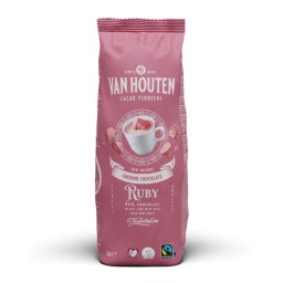 Ciocolata calda Van Houten Ruby Choc Drink, 1kg