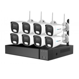 Sistem de camere WiFi Secutek SLG-LW2MC84B1 – 8 camere de 2 MP, NVR