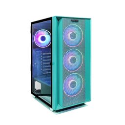 Carcasa PRO GAMING JUNGLE Mid Tower, ATX, Cyan, 4x FAN ARGB, controller ARGB