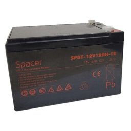 Acumulator UPS Spacer SPBT-12V12AH-T2, 12V, 12Ah