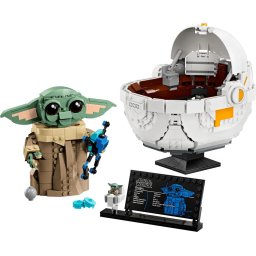 Jucarie LEGO STAR WARS, Grogu™ cu landoul planor