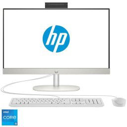 Sistem All-in-One HP ProOne 240 G10, Intel® Core™ i5-1335U pana la 4.6GHz, 23.8", Full HD, IPS, 16GB DDR4, 512GB SSD, Intel® Iris® Xe Graphics, Free DOS, Alb